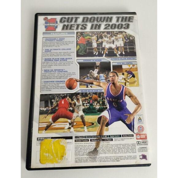 NCAA March Madness 2003 PLAYSTATION 2 (PS2) Sports (Video Game) - Complete - Picture 2 of 3